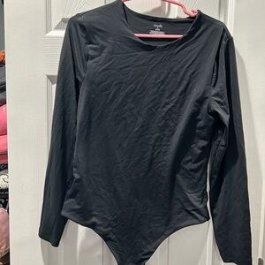 nuuds Charcoal Long Sleeve Bodysuit